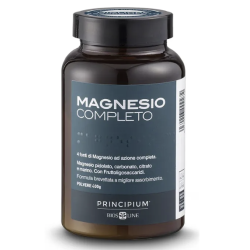 Principium Magnesio Completo polvere 400g (SCAD.06/2027) Integratore per Stanchezza, Affaticamento e Funzione Muscolare 