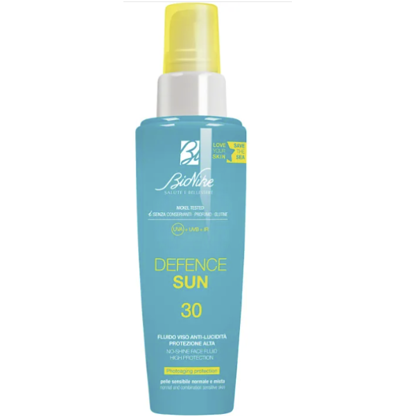 Fluido Solare Bionike Anti-lucidità  SPF 30 Protezione UVA-UVB-IR per pelle normale e mista 50 ml