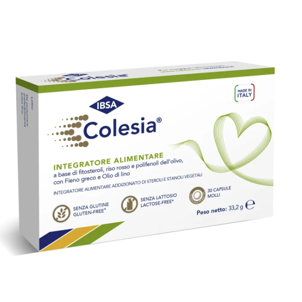 Ibsa Colesia 30 Capsule Molli Soft Gel  (Scad.05/2024) Prodotto Italiano