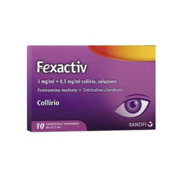 Fexactiv  (SCAD.05/2025) Collirio Antistaminico Monodose 10 flaconi da 0,5 ml 