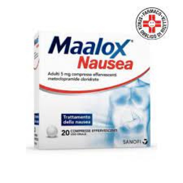 Maalox Nausea (SCAD.09/2025) 20 Compresse Effervescenti 5 mg