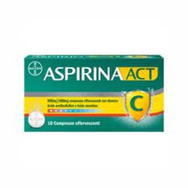 AspirinaACT (SCAD.11/2025) - 10 Compresse Effervescenti 800+480MG