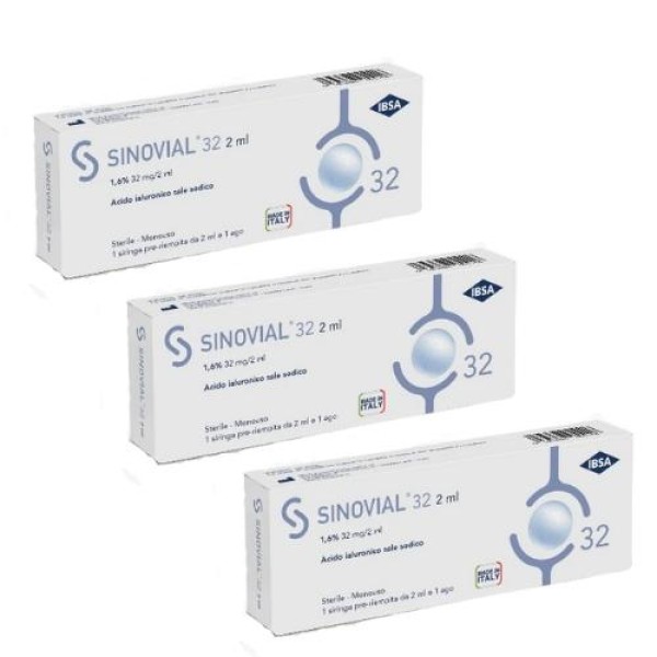 Sinovial Forte Siringa 1,6% 32 mg/2ml 3 Pezzi 