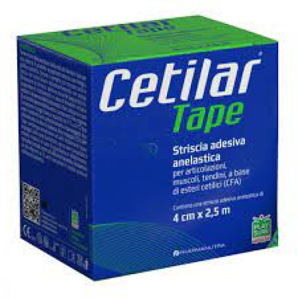 Cetilar Tape  -  Striscia Adesiva Anelastica per articolazioni, muscoli e tendini 4cmx2.5m
