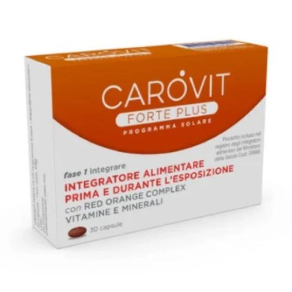 Carovit Forte Plus Programma Solare 30 Capsule (SCADENZA 11/2024) - Integratore per l'abbronzatura 