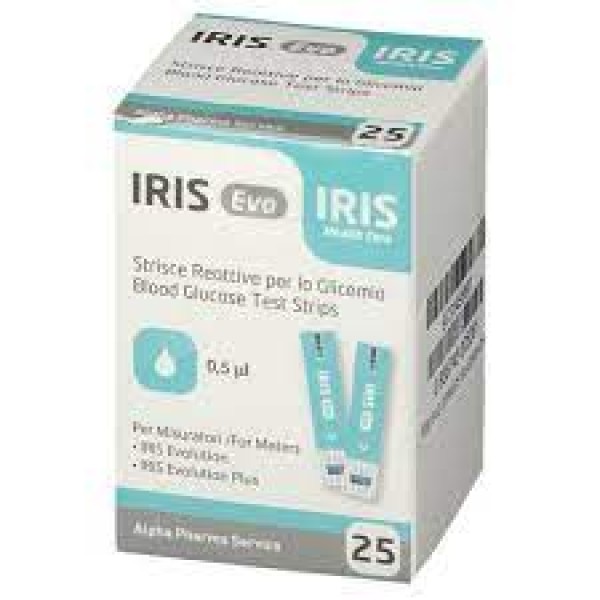Iris Evo Strisce Glicemia 25 pezzi (SCAD.31/08/2024)