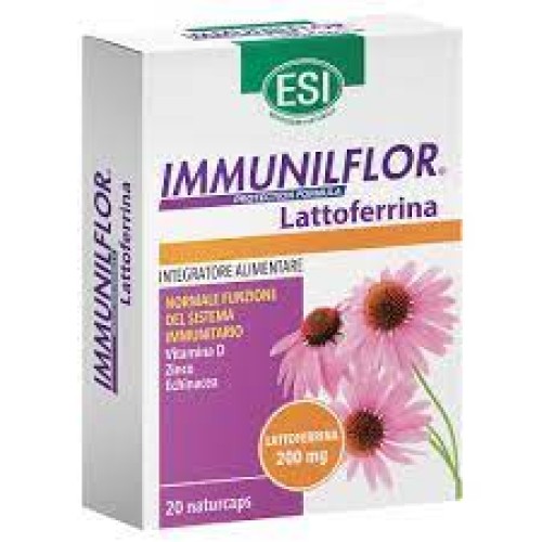 Esi Immunilflor Lattoferrina 20 Capsule (Scad.09/2024) Integratore per Difese Immunitarie 