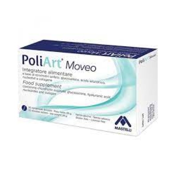 Poliart Moveo 20 compresse divisibili - Integratore alimentare per funzionalità articolare e delle cartilagini