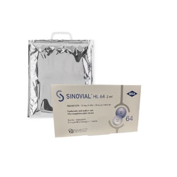 Sinovial HL 64 da 2 ml SCAD.07/2027 ❄️ Spedito con Busta Termica ❄️1 siringa preriempita a base di Acido Ialuronico