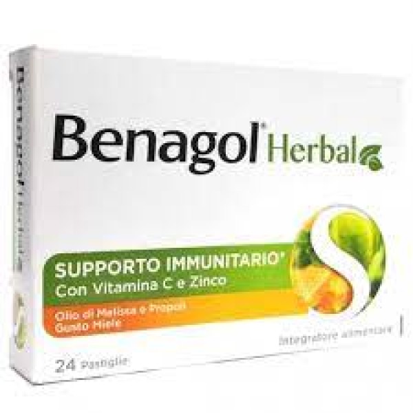 Benagol Herbal Gusto Miele 24 Pastiglie (SCAD.05/2025)