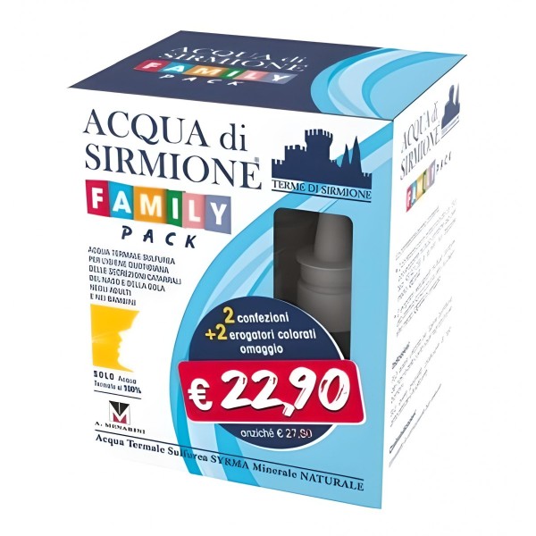 Acqua di Sirmione 12 Flaconi Spray Nasali SCAD.09/2026 Family Pack