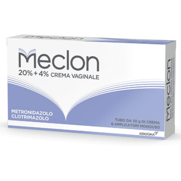Meclon Crema Vaginale 30 g 30G 20%+4% + 6 Applicatori (SCAD.03/2027)