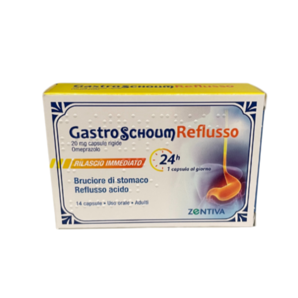 GastroSchoum Reflusso Omoprazolo 20 mg 14 capsule (SCAD.02/2027)