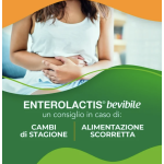 Enterolactis Bevibile 12 Flaconcini (SCAD.04/2026) Integratore a base di fermenti lattici vivi