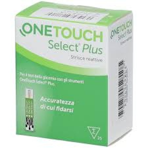 One Touch Selcect Plus 25 Strisce Reattive per Glicemia (SCAD.12/2025)