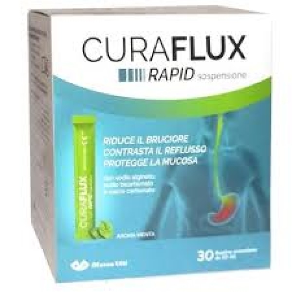 Curaflux Rapid Sospensione 30 Buste (SCAD.03/2027) Dispositivo contro il Reflusso Gastro-esofageo