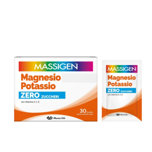 Massigen Magnesio e Potassio Zero Zuccheri 30 Bustine (SCAD.10/2027)