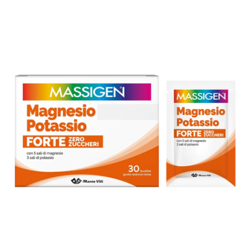 Massigen Magnesio e Potassio Forte Zero Zuccheri 30 Bustine (SCAD.03/2027)