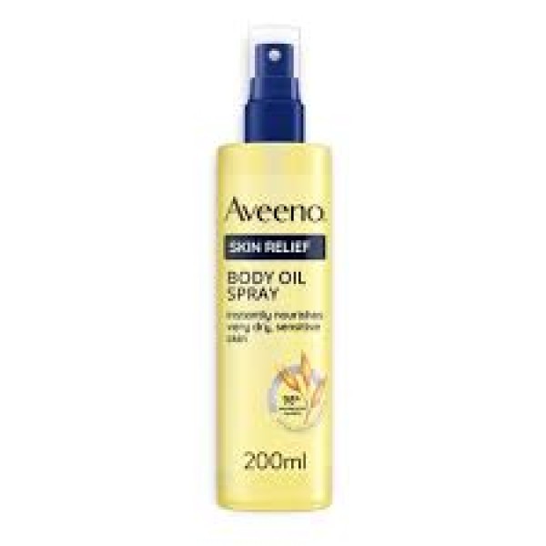 Aveeno Skin Relief - Olio Corpo Spray Idratante per Pelle Secca e Sensibile 200ml