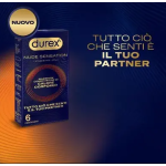 Durex Nude Sensation Preservativi In Nitrile Ultra Sottili Extra Lubrificati Regular 6 Pezzi