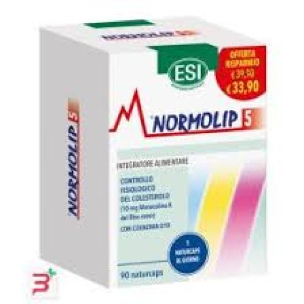 Esi Normolip 5 90 Naturcaps - Integratore per il colesterolo (SCAD.03/2027)