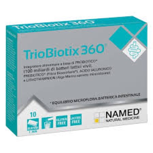 Named Triobiotix 360 10 Buste (SCAD.04/2026) Integratore per l'equilibrio Intestinale