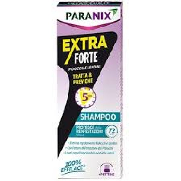 Paranix Shampoo Extra Forte Elimina Pidocchi e Lendini 200 ml (SCAD.07/2027)