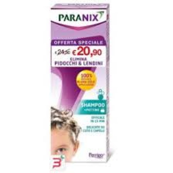 Paranix Shampoo Trattamento 200 ml con Pettine Elimina Pidocchi e Lendini (SCAD.07/2027)