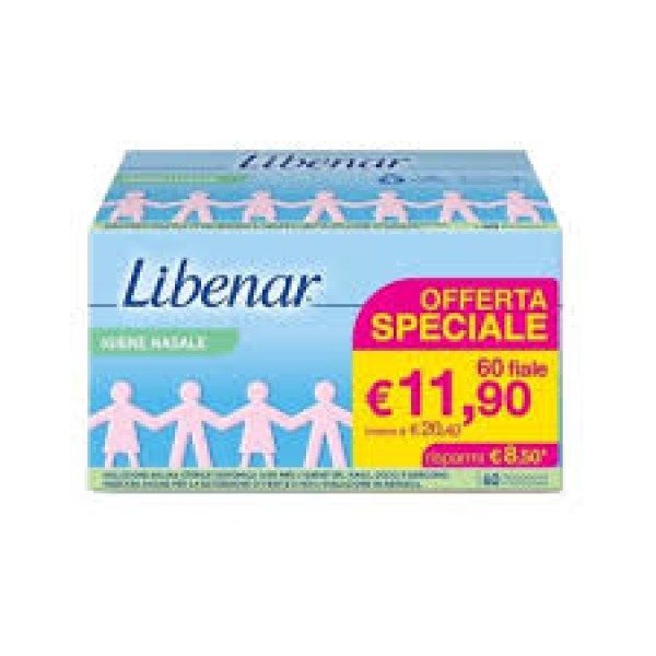 Libenar Soluzione Isotonica monodose 60 Flaconcini 5 ml  per aerosol e igiene nasale (SCAD.03/2027)