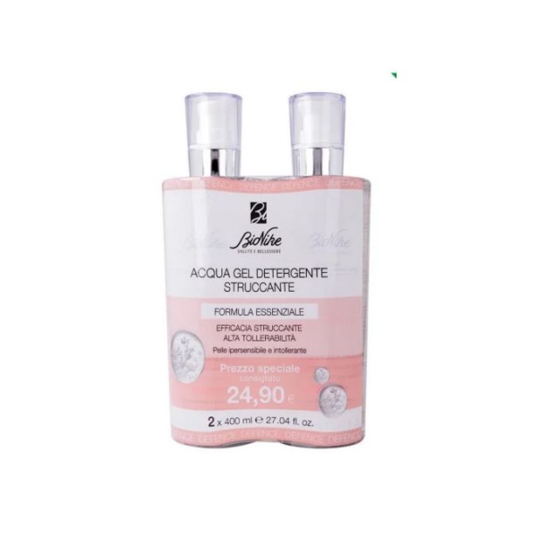 Bionike Defence Acqua Gel Detergente Struccante Bi-Pack 400ml+400ml (SCAD.03/2028)