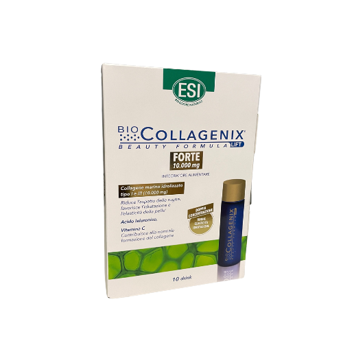 Esi Biocollagenix Forte 10 Drink (SCAD.09/2027) Integratore A base di Acido Ialuronico 