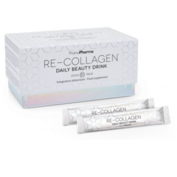 Re-Collagen Daily Beauty Drink 60 stick (SCAD. 03/2025) - Integratore a Base di Collagene e Acido Ialuronico 