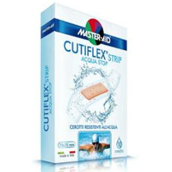 Master-Aid Cutiflex Acqua Stop 10 Cerotti acqua resistenti Formato MEDIO 78 mm x 20 mm (SCAD.04/2028) 