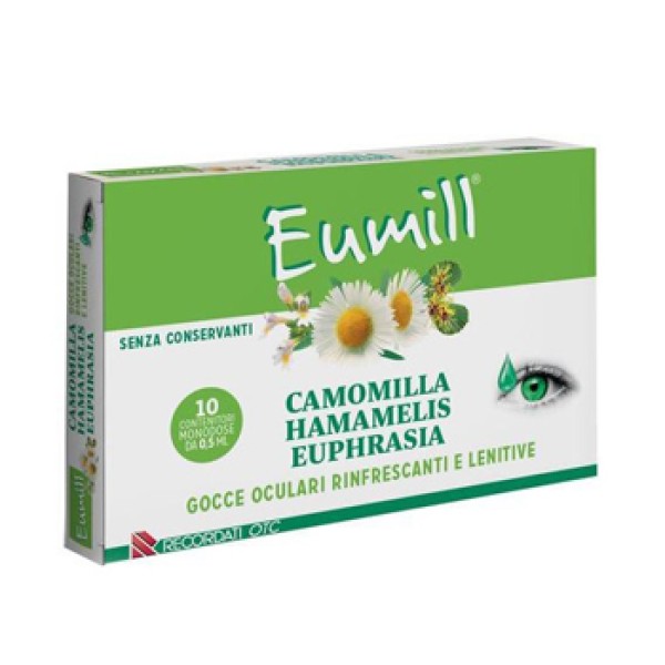Eumill Gocce Monodose 10 Pezzi (SCAD09/2025) Camomilla, Euphrasia e Hamamelis