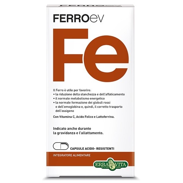 FERRO EV 60CPS 500MG ERBAVITA