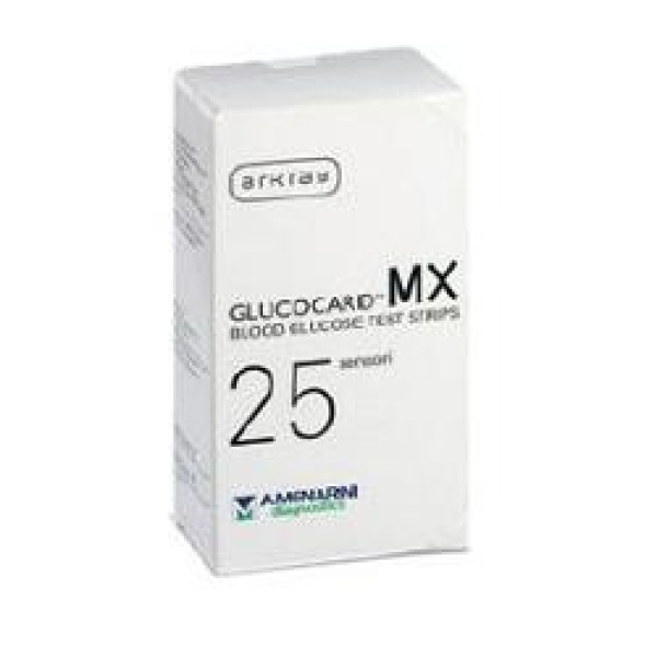 Glucocard Mx Strisce Misurazione Glicemia (SCADENZA 09/2024) - 25 pezzi 