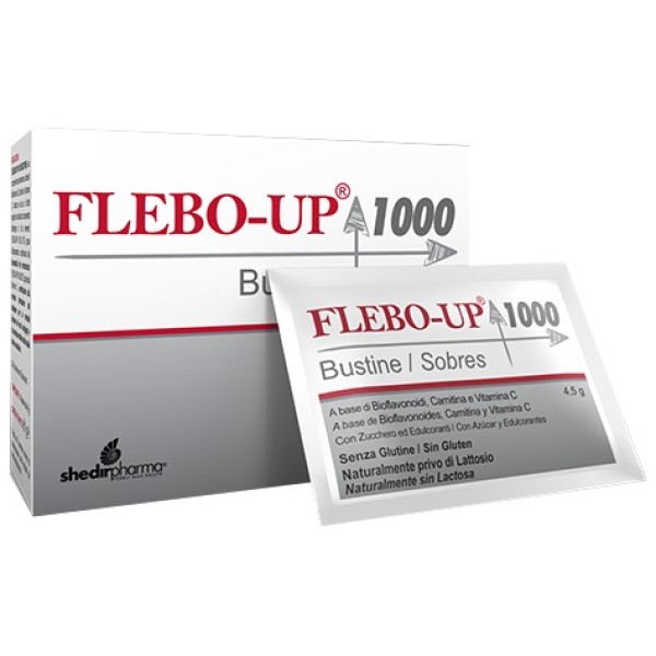 Flebo-up 1000 - 18 Buste (SCAD.05/2026) - Integratore Micro-circolo, Vene e Gambe Pesanti 