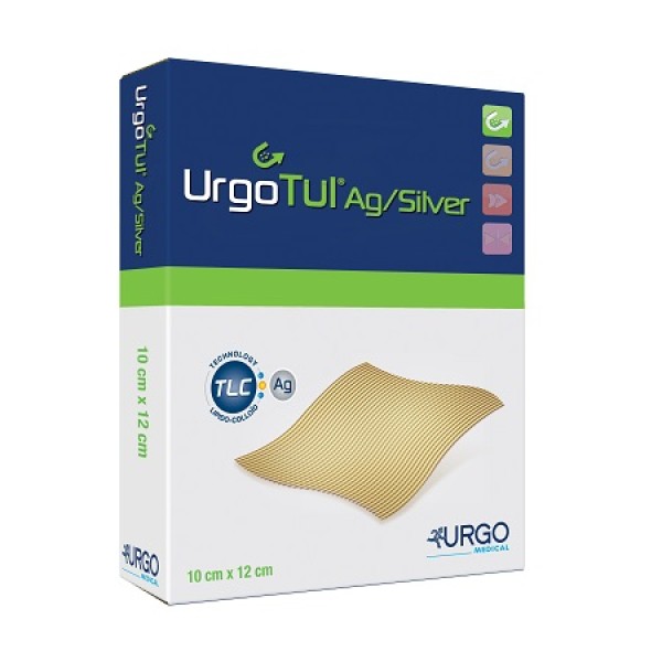 URGOTUL AG/SILVER 10X12CM 5PZ