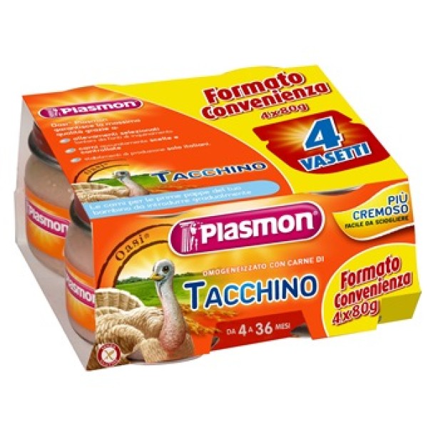 PLASMON OM TACCHINO 4X 80G