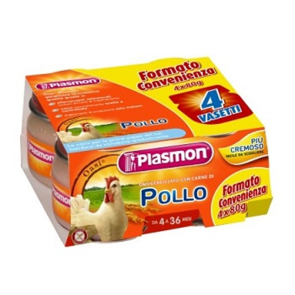 PLASMON OM POLLO 4X 80G