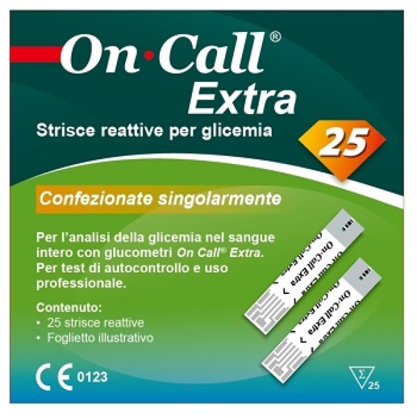 ON CALL EXTRA STR GLICEM 25PZ