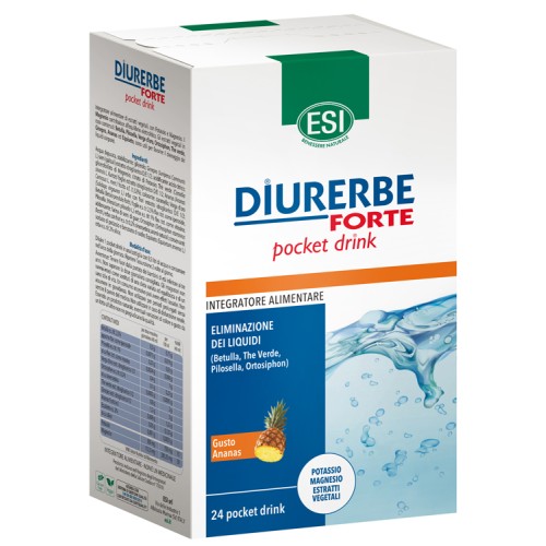   Esi Diurerbe Forte Pocket Drink Ananas (SCAD.09/2024) Integratore ad azione Depurativa e drenante