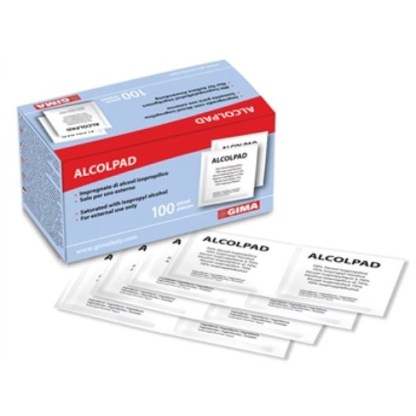 ALCOLPAD 70% ISOPROPILICO100PZ