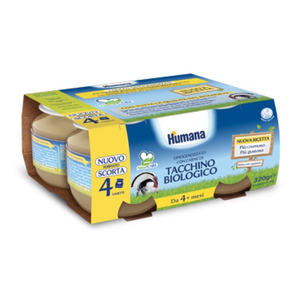 HUMANA OMOG TACCHINO BIO 4X80G