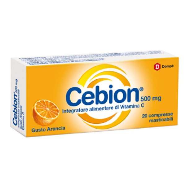 Cebion Vitamina C (SCAD.06/2025) 20 Compresse Masticabili Gusto Arancia 