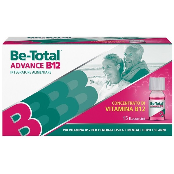 Be-Total Advance 15 Flaconcini B12 Integratore a base di Vitamina B12
