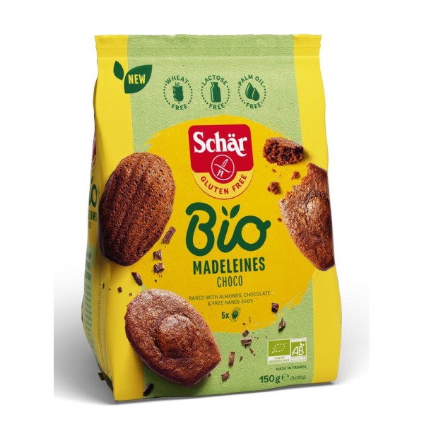 SCHAR BIO MADELEINES CHOCO150G