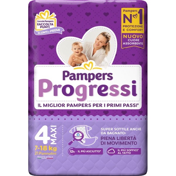 PAMPERS PROGRESSI MAXI 22PZ