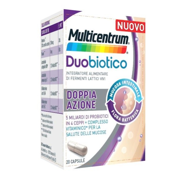 MULTICENTRUM DUOBIOTICO 20CPS