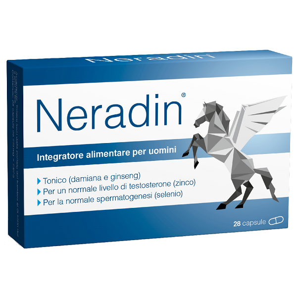 Neradin 28 Capsule Integratore per il normale mantenimento di Testosterone